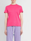 Logo Accent Short Sleeve T-Shirt Pink - MONCLER - BALAAN 6