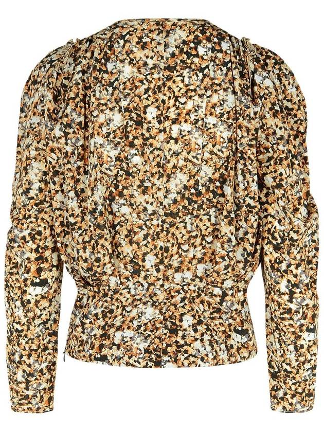 Isabel Marant 'Zagra' Beige Silk Blouse - ISABEL MARANT - BALAAN 3