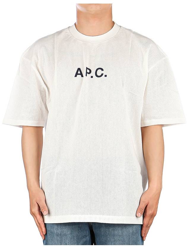 Moran Openwork Short Sleeve T-Shirt White - A.P.C. - BALAAN 2