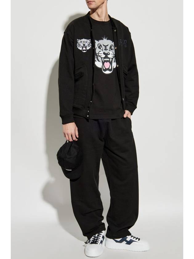 Kenzo Sweatpants With Logo Patch, Women's, Black - KENZO - BALAAN 2