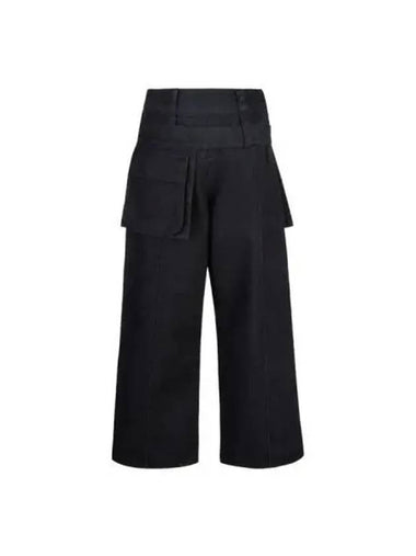 Belt Bag Layered Pants Black - CERRIC - BALAAN 1