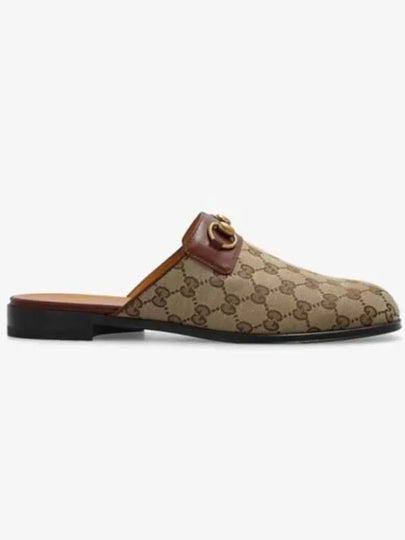 GG Horsebit Slippers Beige - GUCCI - BALAAN 2