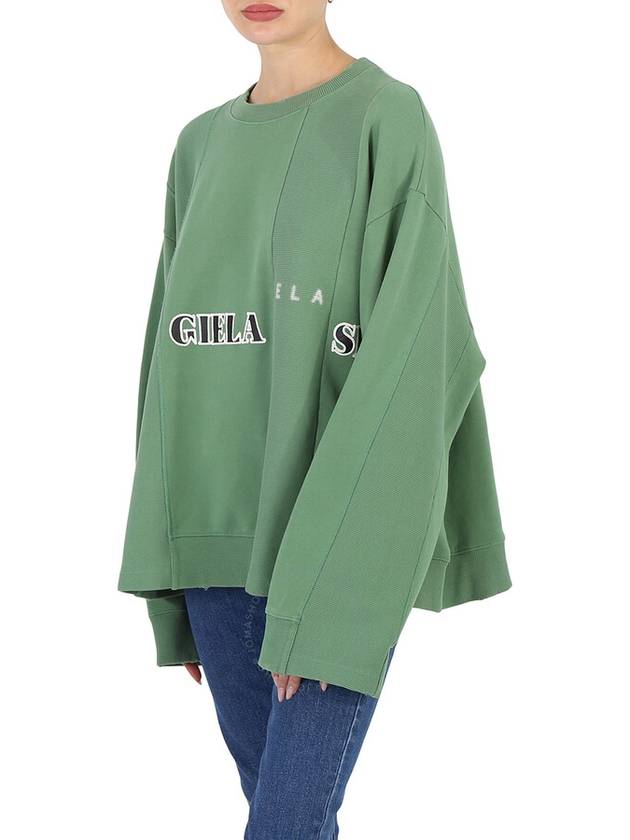 Cotton Band Logo Print Sweatshirt Clover - MAISON MARGIELA - BALAAN 3