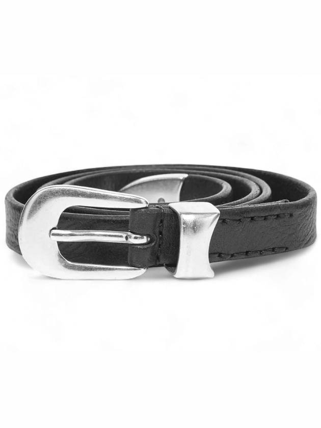 Men's 2cm Leather Belt Black - OUR LEGACY - BALAAN 2