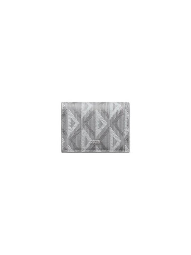 CD Diamond Business Card Wallet Grey - DIOR - BALAAN 1