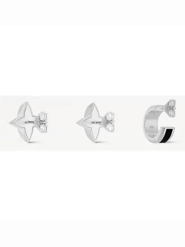 LV Spike Earrings Set Silver - LOUIS VUITTON - BALAAN 4