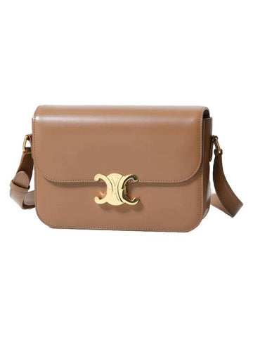 Classique Triomphe Shiny Calfskin Shoulder Bag Bronze - CELINE - BALAAN 1