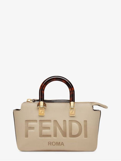 By The Way Small Leather Tote Bag Dark Beige - FENDI - BALAAN 2