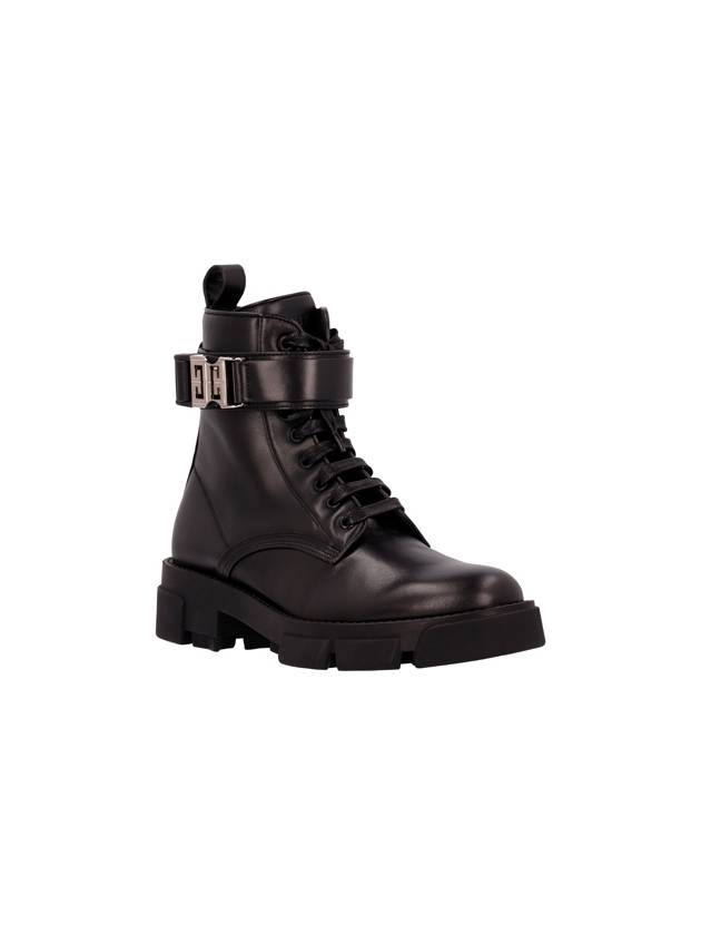 4G Terra Leather Ankle Boots Black - GIVENCHY - BALAAN 3