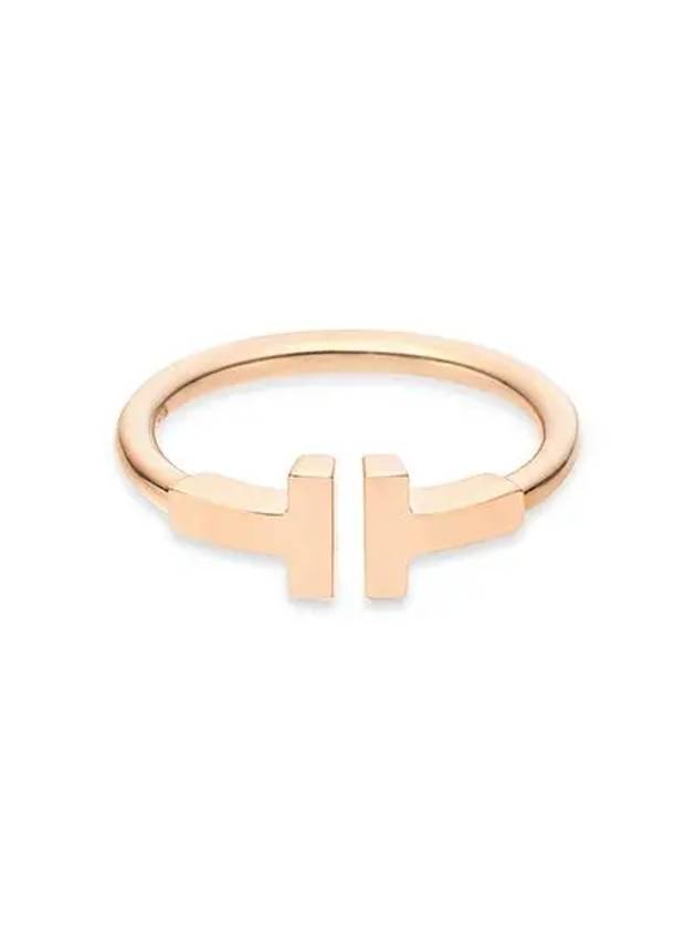 T Wire 18K Ring Rose Gold - TIFFANY & CO. - BALAAN 3