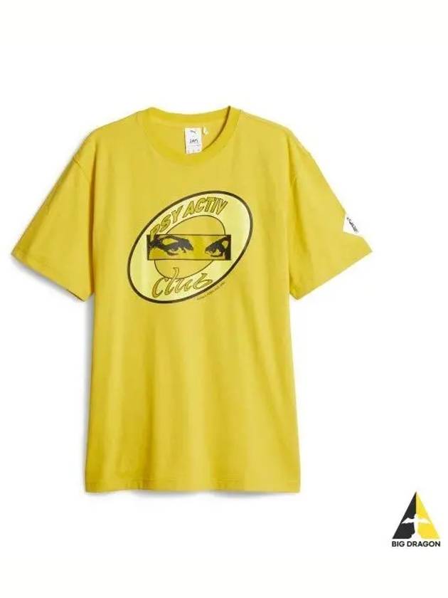 Perks Mini Graphic Short Sleeve T Shirt Yellow 622678 42 - PUMA - BALAAN 1