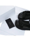 Women's Strap Logo Flavia Sandals Black - MONCLER - BALAAN.