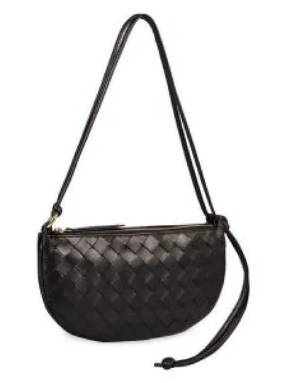 Intrecciato Shoulder Bag Black - BOTTEGA VENETA - BALAAN 2