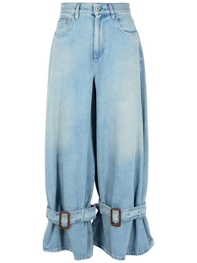 JW Anderson 'Buckled' Light Blue Denim Jeans - JW ANDERSON - BALAAN 1