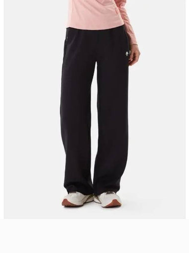 Women s Cotton Modal Straight Fit Pants Black SP322UFP89 - DESCENTE - BALAAN 1