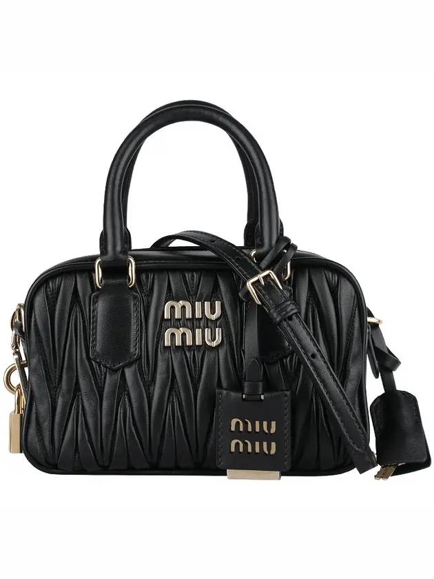 Matelasse Nappa Leather Tote Bag Black - MIU MIU - BALAAN 1