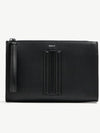 Mythos Leather Clutch Bag Black - BALLY - BALAAN 2