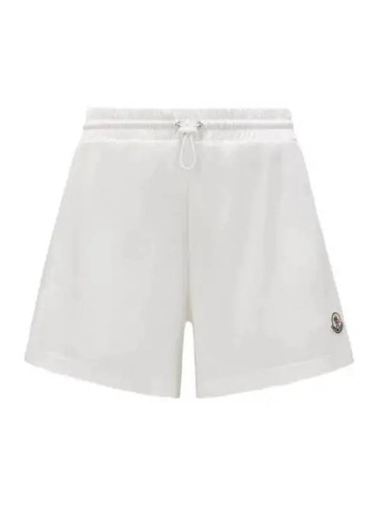 24 2B00007 597NZ 034 Logo Patch Cotton Shorts - MONCLER - BALAAN 1