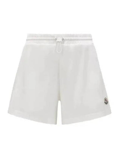 24 2B00007 597NZ 034 Logo Patch Cotton Shorts - MONCLER - BALAAN 1