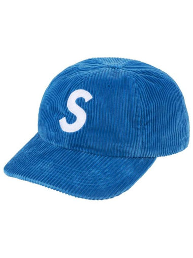 Corduroy S Logo 6 Panel Cap Royal FW23H91 - SUPREME - BALAAN 1