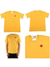 Comme des Gar ons heart embroidery logo short sleeve t shirt P1T212 - COMME DES GARCONS PLAY - BALAAN 6