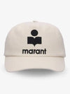 Tyron Logo Cotton Ball Cap Ecru - ISABEL MARANT - BALAAN 2