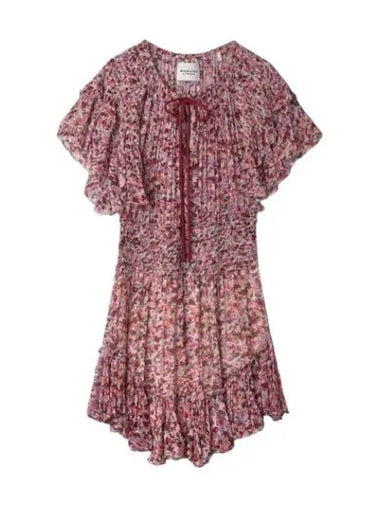 Florize Print One Piece Raspberry Ecru RO0032FAA1J49ERYEC - ISABEL MARANT - BALAAN 1