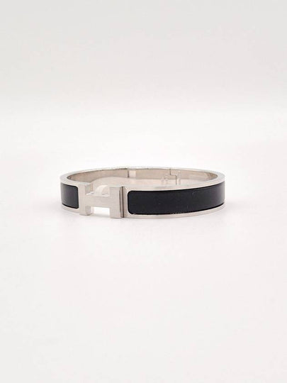 Click Ache HH Palladium Matte Bracelet Noir - HERMES - BALAAN 2