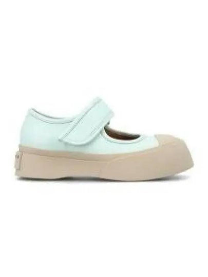 Nappa Leather Mary Jane Low Top Sneakers Mint - MARNI - BALAAN 2