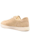 Rain suede low top sneakers beige - PRADA - BALAAN 4