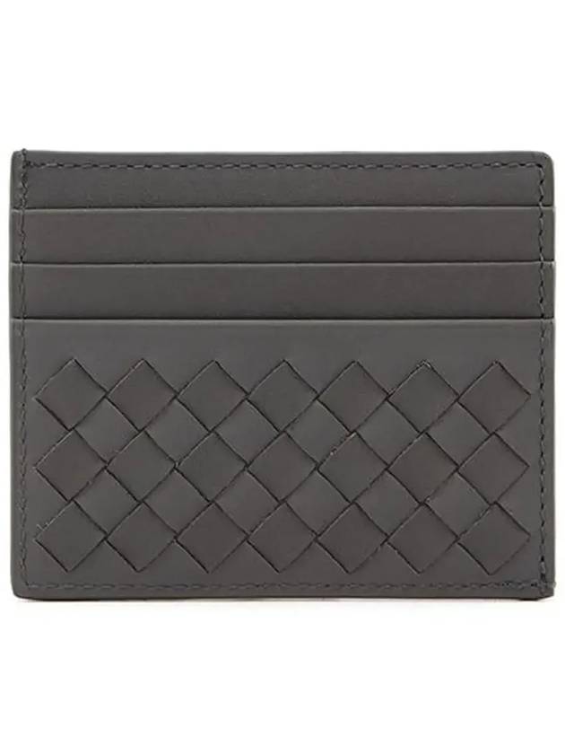 Intrecciato Card Wallet Grey - BOTTEGA VENETA - BALAAN 5