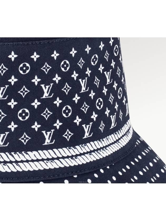 Sailor Bandana Bucket Hat Navy - LOUIS VUITTON - BALAAN 4