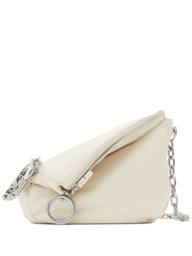 Knight Leather Small Shoulder Bag Cream - BURBERRY - BALAAN 2