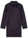 Ville Cotton Gavardin Single Coat Navy - A.P.C. - BALAAN 3