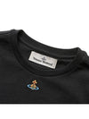 Embroided ORB Peru Short Sleeve T-Shirt Black - VIVIENNE WESTWOOD - BALAAN 4