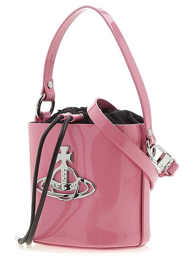 Daisy ORB Logo Leather Bucket Bag Pink Silver Medal - VIVIENNE WESTWOOD - BALAAN 3