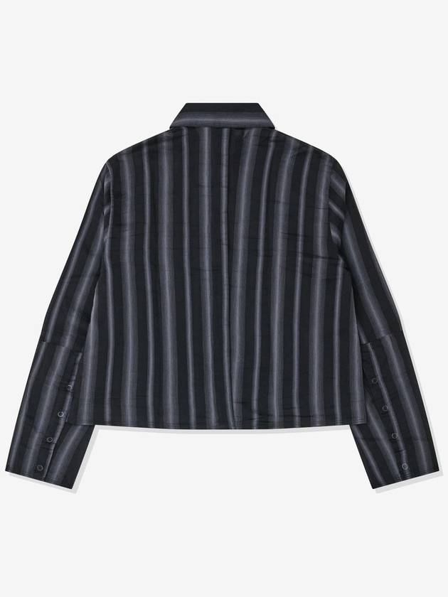 Auto Stripe Sheer Cotton Silk Shirt Black - OUR LEGACY - BALAAN 3