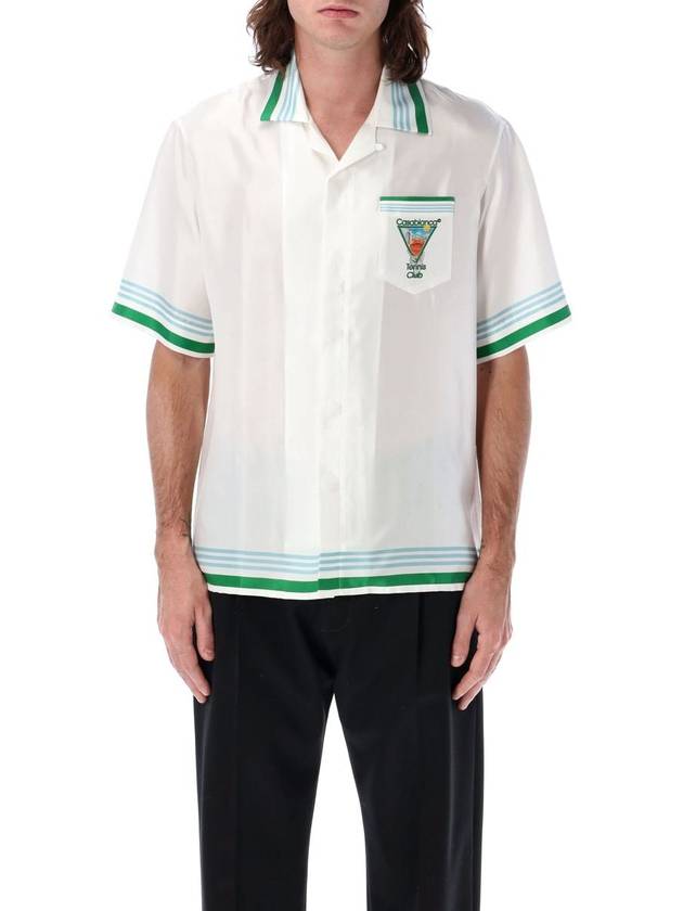 Casablanca Metaphysical Tennis Icon Silk Shirt - CASABLANCA - BALAAN 4