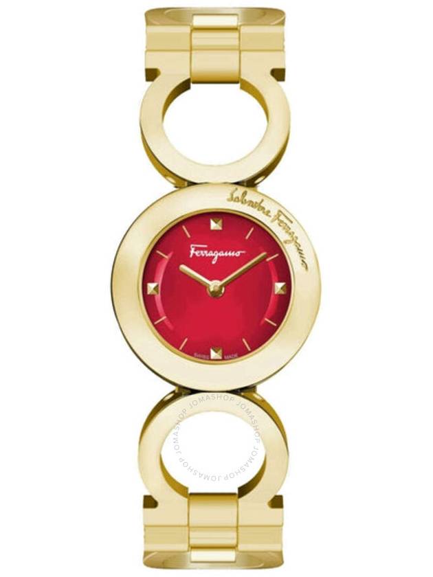 Ferragamo Gancino Quartz Red Dial Ladies Watch SFYA01122 - SALVATORE FERRAGAMO - BALAAN 1