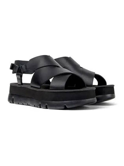 Oruga Up Leather Sandals Black - CAMPER - BALAAN 2