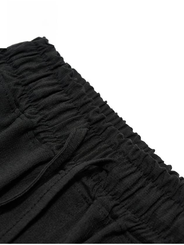 MET linen wide banding pants black - METAPHER - BALAAN 7
