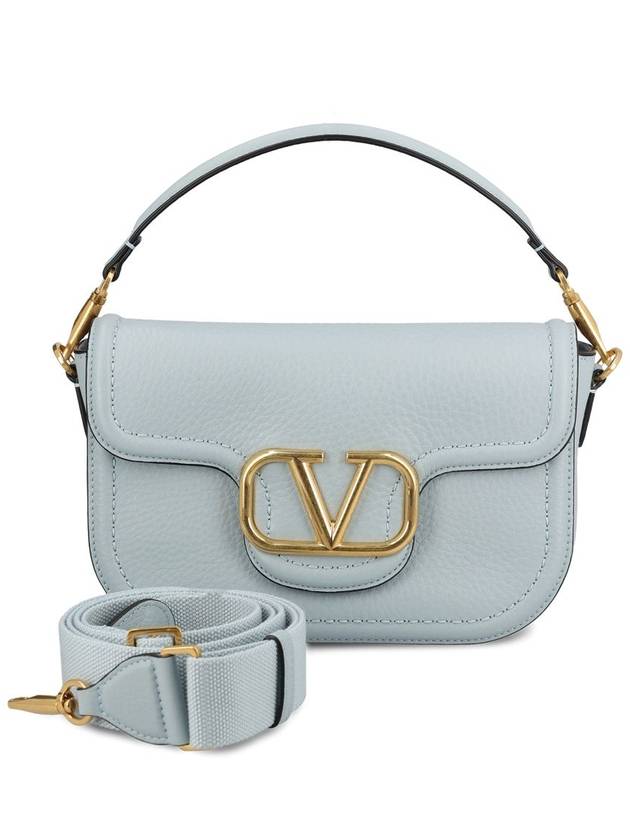 Alltime Soft Grain Calfskin Shoulder Bag Blue - VALENTINO - BALAAN 2