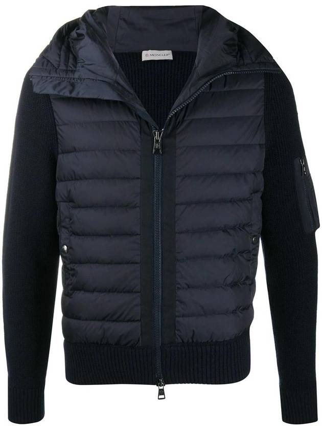 Moncler Knit Detail Padded Jacket - MONCLER - BALAAN 1