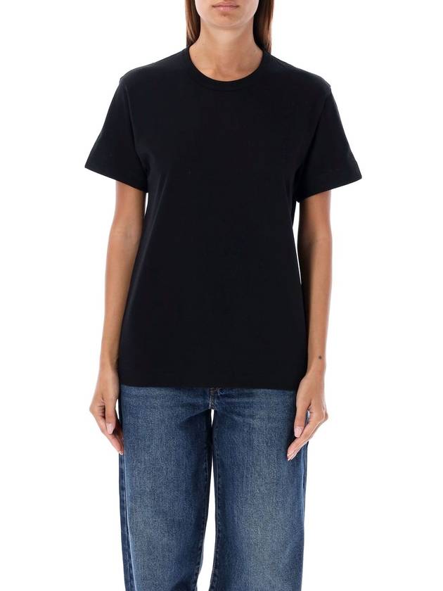 Heart Patch Short Sleeve T Shirt Black - COMME DES GARCONS PLAY - BALAAN 2