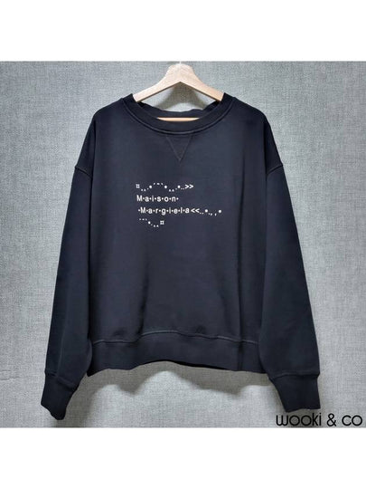 Font Generator Logo Sweatshirt Black - MAISON MARGIELA - BALAAN 2