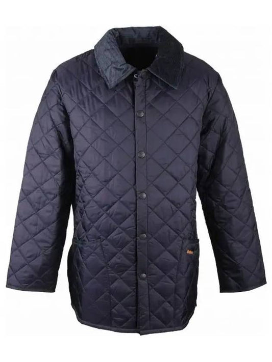 Riddesdale Quilted Jacket Navy - BARBOUR - BALAAN.