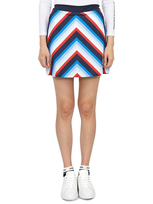 Women's Chevron Striped Skirt Twilight - G/FORE - BALAAN 2