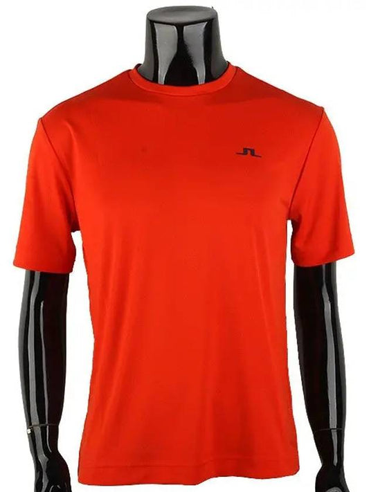 Ade Crew Neck Short Sleeve T-Shirt Red - J.LINDEBERG - BALAAN 2