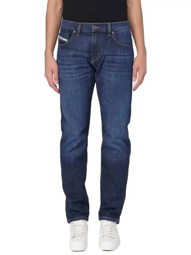 D Strukt 0PFAZ Slim Fit Jeans Dark Blue - DIESEL - BALAAN 3