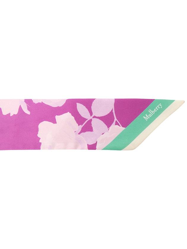 Ombre Floral Skinny Muffler Pink - MULBERRY - BALAAN 5